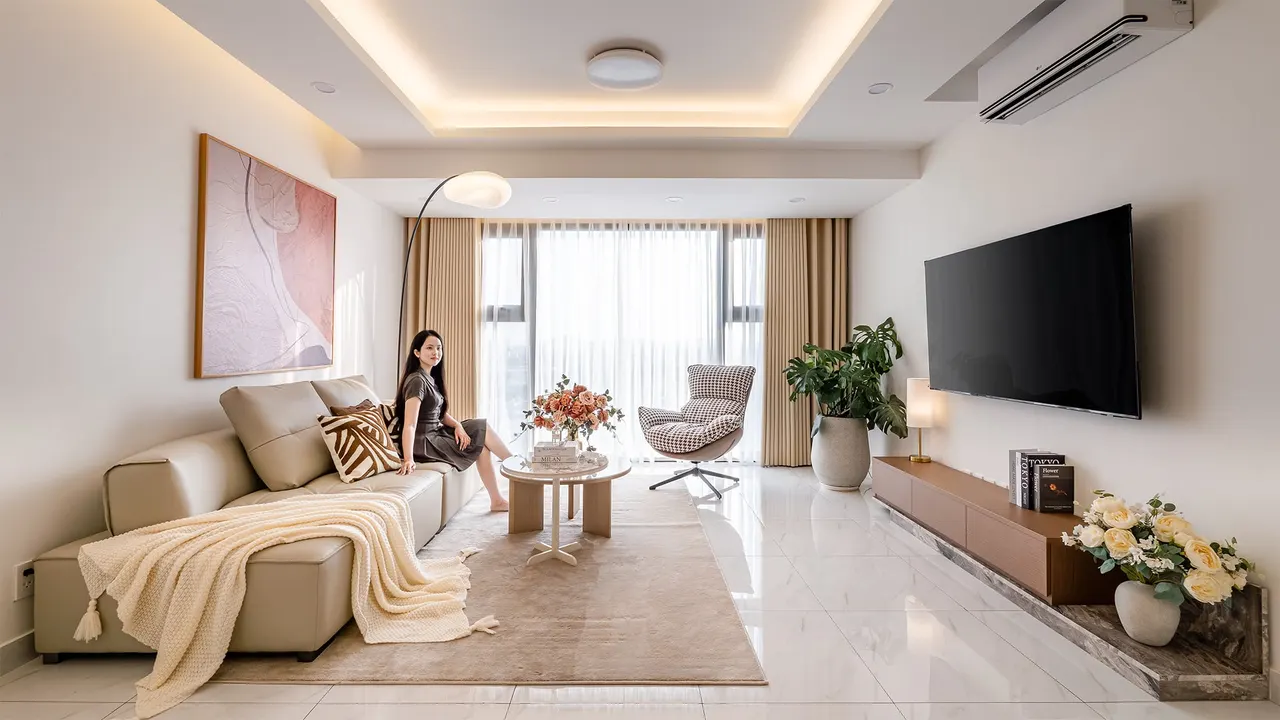 Ảnh thực tế căn D1 – tháp HERA, Gem Park