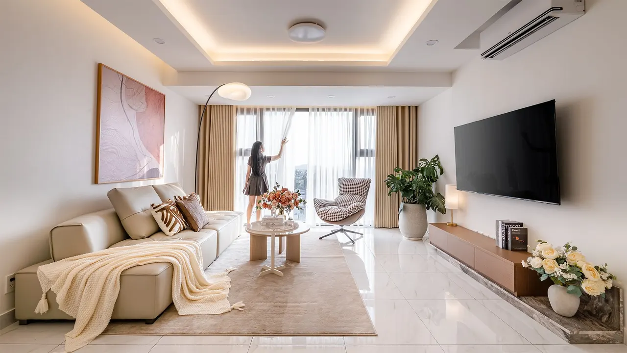 Ảnh thực tế căn D1 – tháp HERA, Gem Park